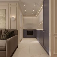 Дизайн квартиры 30 м2 в современном классическом стиле