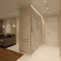 Дизайн квартиры 30 м2 в современном классическом стиле