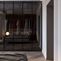 Большая квартира 130 м2 в современном стиле с лепниной